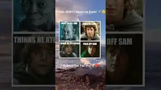 Frodo didn't deserve Sam ⚔️😢 #books #movie #frodo #samwisegamgee #lotr #lordoftherings #smeagol