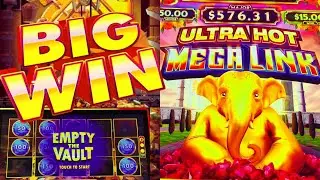 THE VAULT DIAMOND HEIST SLOT MACHINE | ULTRA HOT MEGA LINK FIIRELINK | BONUS CLIPS