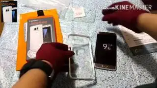 S7 edge Neo hybrid crystal clear case (unboxing)
