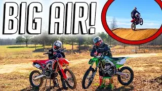 Kawi 450 vs. Honda 250 - His BIGGEST Jump Yet