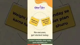 Start your weight loss journey at Obe2slim Weight Loss Center today!