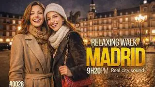 🇪🇸 Madrid After Rain 🌧️ | Relaxing Night Walk & City Lights: #0028