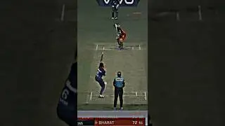BHARAT last ball six in RCB vs DC 🔥🔥😎. #rcb #lastballsix #bharatjodoyatra #ipl