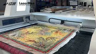 LaserMen LM-1610 100w fabric co2 laser cutting machine with ccd camera #fabriclasercuttingmachine