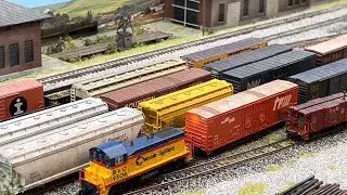 Switching the yard to build the C&O interchange train 
