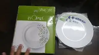 La Opala, Novo Collection, Opal Glass Quarter Plate Set 6 pcs, English Lavender, ceramic subscribe