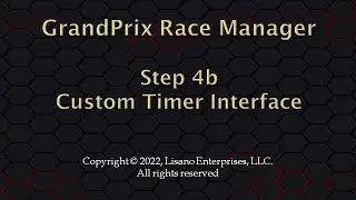 Step 4b - Hardware Settings (Custom Timer Interface)