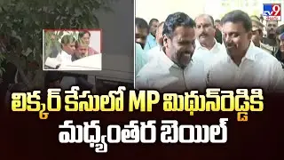లిక్కర్ కేసులో MP మిథున్&zwnj;రెడ్డికి మధ్యంతర బెయిల్| Interim bail for MP Mithun Reddy in liquorcase-TV9