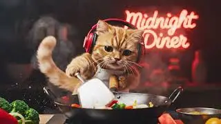 Veo 3 AI &ndash; Orange Chef Cat Cooking Veggies | VO3