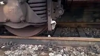 Stone on the track Vs Train experiment || Somu creations ||