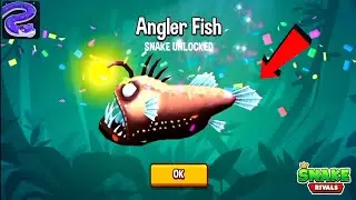 Snake Rivals : New Snake Unlocked ANGLER FISH! Zero To Hero 