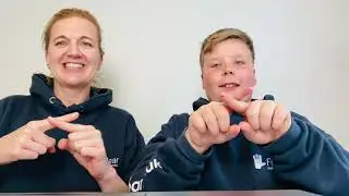 BSL Alphabet - signed by Sam and Nancy 🫶🏽🤟🏾💙