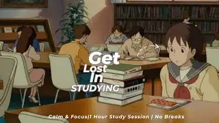 1-Hour Study With Me | Whisper of the Heart | Anime Vibes, Piano & Timer for Deep Focus