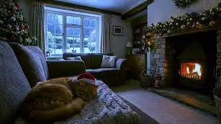 Warm Christmas Music for Cats ❄️ Relaxing Fireplace Ambience for Cozy Pet Sleep