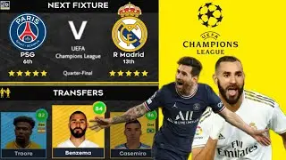 DLS 22 | PSG vs Real Madrid | UCL | Dream League Soccer 2022 gameplay