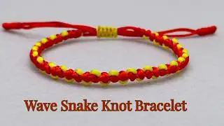 EASY! Wave Snake Knot Bracelet