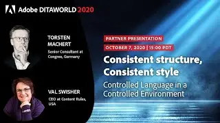 ADW20 &ndash; Day 2 &ndash; Consistent Structure, Consistent Style | Torsten Machert & Val Swisher