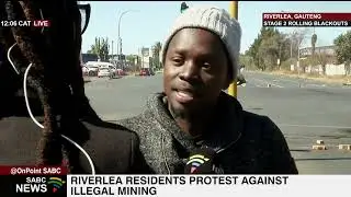 Riverlea residents protest against illegal mining