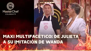 Maxi López hizo una burlona imitación de Wanda Nara - Masterchef Celebrity