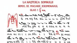 Axion la Nasterea Domnului, glas I, de Macarie Ieromonahul - Μυστήριον ξένον