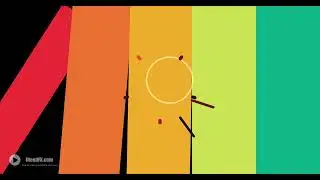 4K Transition With Stripes And Flat Wipe Explosion Element - Free Video Footage