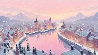 Snowy Hallstatt Winter 🏔️ Soft Vintage Instrumentals for Calm Alpine Evenings