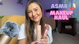 ASMR Long Sleepy Make-up Haul (soft whispers,  tingly tapping, scratching)