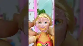 Satisfying With Unboxing Barbie Face Mask Set Toys, ASMR Video #shorts