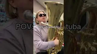 You 💣 that math test, but you&rsquo;re the 👑 of the band room #banddirector #band #tuba #tubaplayer