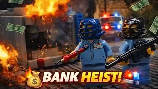 Lego World Presents: LEGO City Bank Heist 💰🔥 | Explosive Robbery & Police Chase Stop-Motion