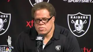 Oakland Raiders Reggie McKenzie gives his pre-draft presser