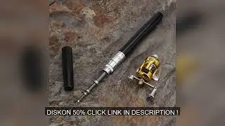 Aluminum Alloy Fishing Rod Pole Reel Multicolor Fishing Tool Pocket Fish Pen Mini Portable Pocket Fi