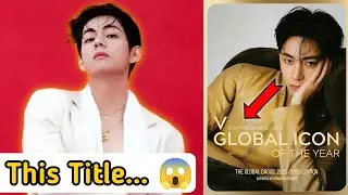🔴 1 Минуту Назад! 🏆 Официально &mdash; Тэхён Становится Global Icon of the Year 😱