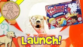 How To Play The Game Pie Face Cannon Family Game -  Butch Gets Blasted!