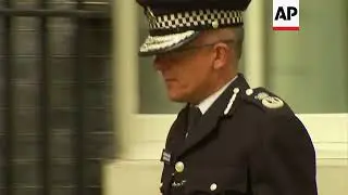 Police chief arrives for COBRA meeting after train incident