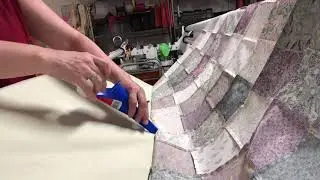 Making Pockets on a Weighted Blanket Loaded on a Longarm Machine