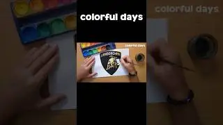Lamborghini logo painting