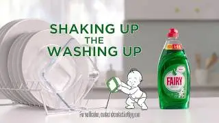 HuntOffice&trade; Fairy Washing Up Liquid Shake Test