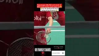 flick servis kevin sanjaya bikin lawan emosi #shortsvideo #badminton #shortsviral