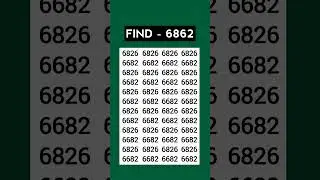 ASMR Eye Test 👁️ | Find 6862 Hidden Fast! | Most Relaxing Focus Challenge #Shorts