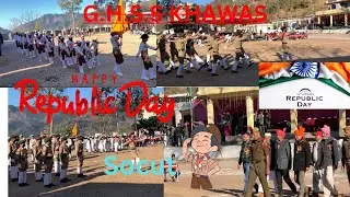 76 Republic Day parade 2025#scout #flaghoisting at H S S KHAWAS on #26january 🇮🇪🥷🙋&zwj;♂️
