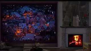 Jazz Music with Snow on window - Jazz Piano - Relaxing Jazz.007