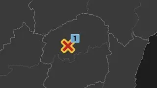 M2.5 Tochigi Earthquake seismic intensity 1