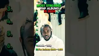 Most Streamed Rap Albums In 2024 #rap #hiphop #eminem #kendricklamar #drake #kanyewest #kanyewest