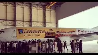 SpiceJet - Telangana Tourism Aircraft Livery (Unveiling Ceremony)