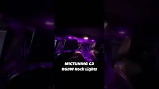Customer-recorded effect of MICTUNING C2 RGBW Rock Lights🔥