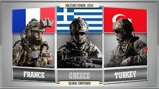 France vs Greece vs Turkey comparison of military power and economies