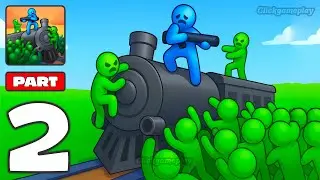 Train Defense: Zombie Game Gameplay Walkthrough Part 2 - Tutorial Defeat Zombie War (Android,iOS)