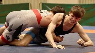 Kirill Buldakov (EST) vs Markuss Geks (LAT) 61kg. Freestyle men wrestling tournament.
