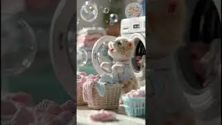 🧺🐱 Chibi cat doing laundry